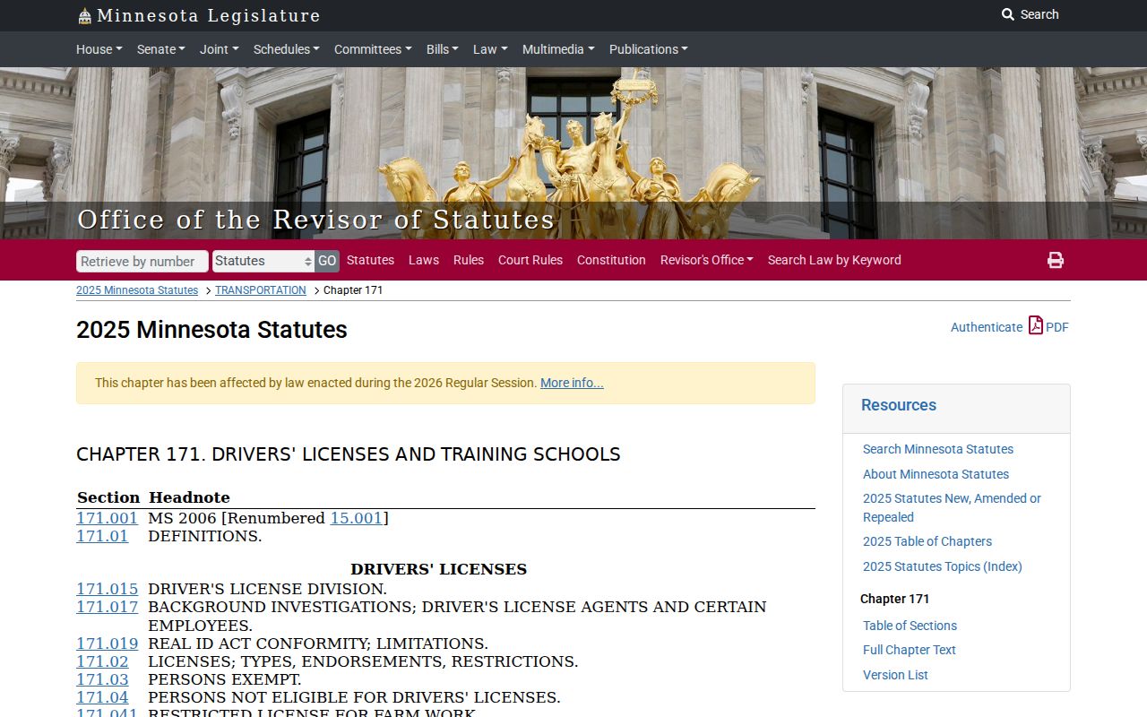 Wright County traffic court records distinction from Minnesota driver licensing statute